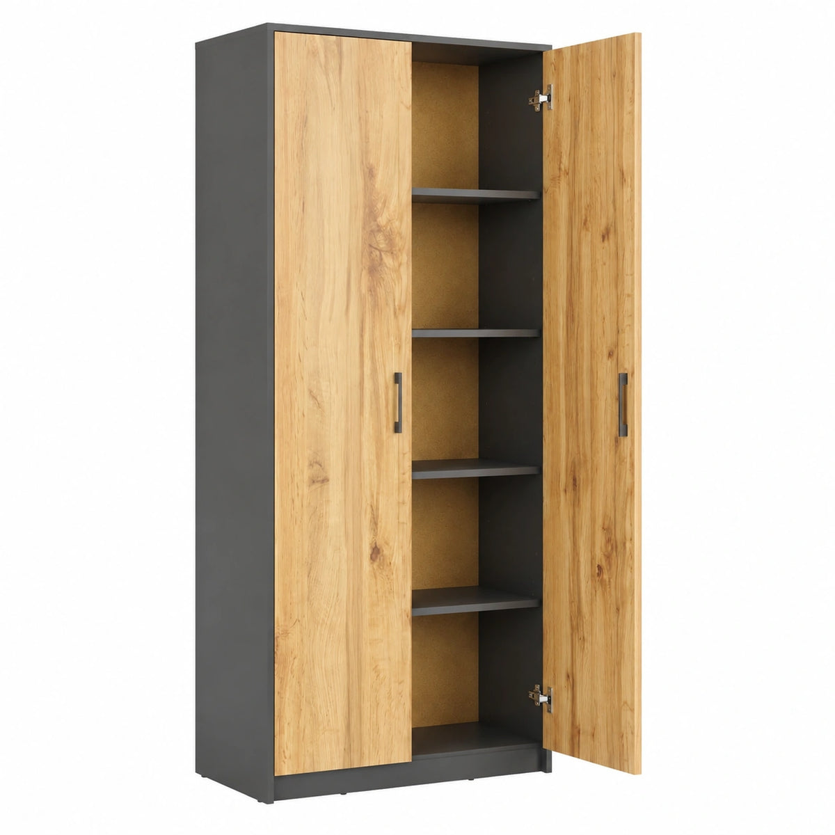 Armoire, avec rangement, avec portes, 74 x 35 x 180 cm, pour la chambre