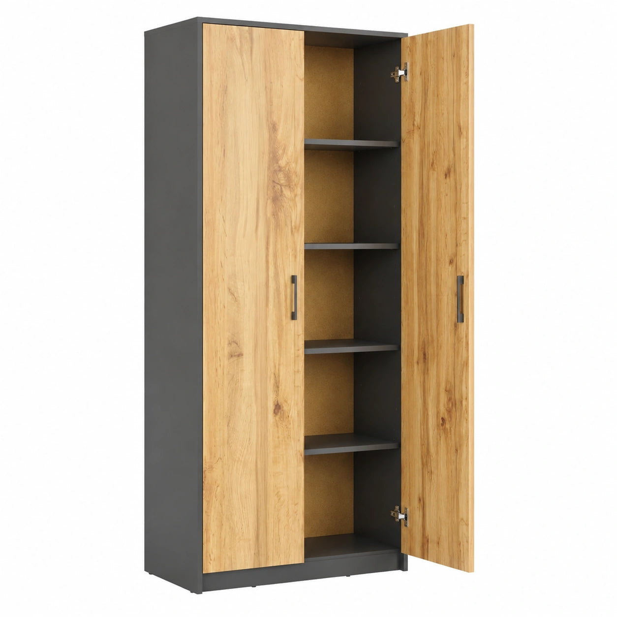 Armoire, avec rangement, avec portes, 74 x 35 x 180 cm, pour la chambre