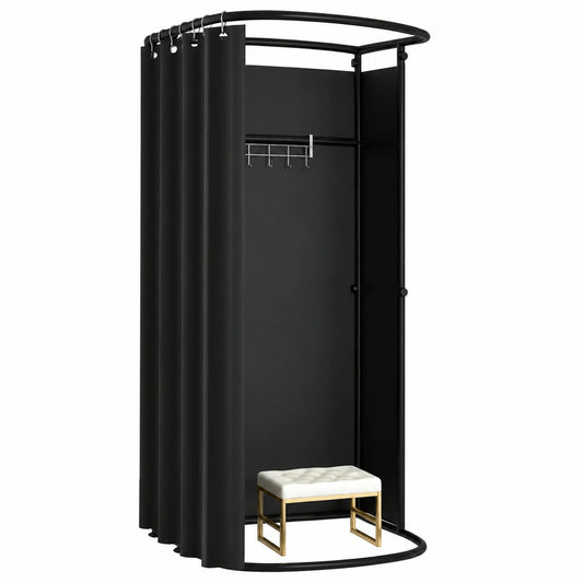 Meuble polyvalent, coloris noir, pour les espaces de vie
